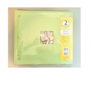 Pastel Seafoam Minty Green Gibson Markings Two Pack 12x12 Scrapbook